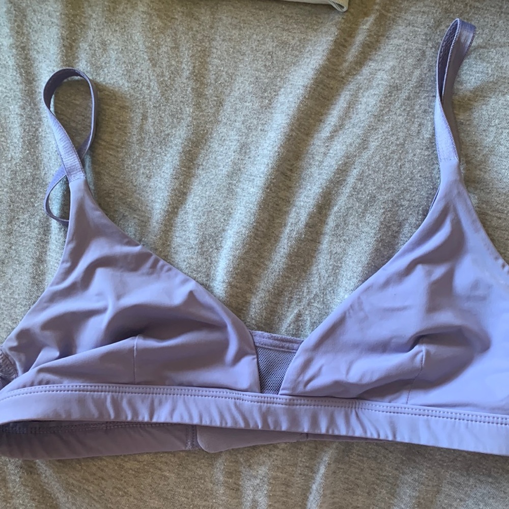 Purple unlined bra by Pepper